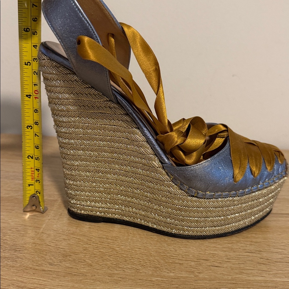 Gucci Gold Wedges - Picture 7 of 7